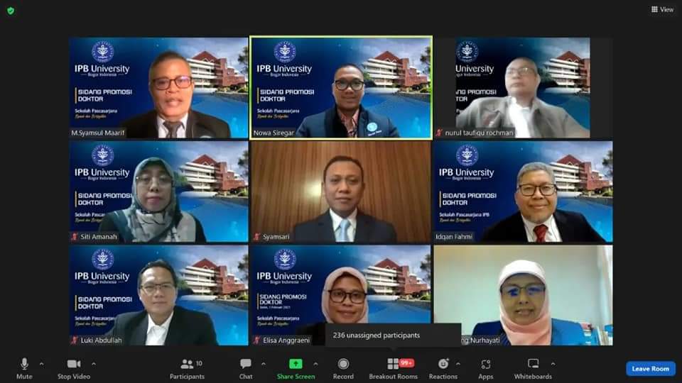 Sidang promosi doktor Syamsari Kitta di IPB, Rabu 10 Agustus 2022. (Ist).jpg