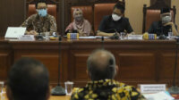 Suasana pertemuan membahas ganti rugi lahan pembangunan proyek kereta api Trans Sulawesi. (Int)