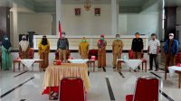 Tim Gugus Covid 19 Takalar melakukan pertemuan bersama tenaga profesi kesehatan di Ruang Pola Kantor Bupati, Senin 15 Juni 2020. (Ist)
