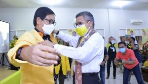 Wabup Luwu Utara resmi gabung Golkar. (Ist)