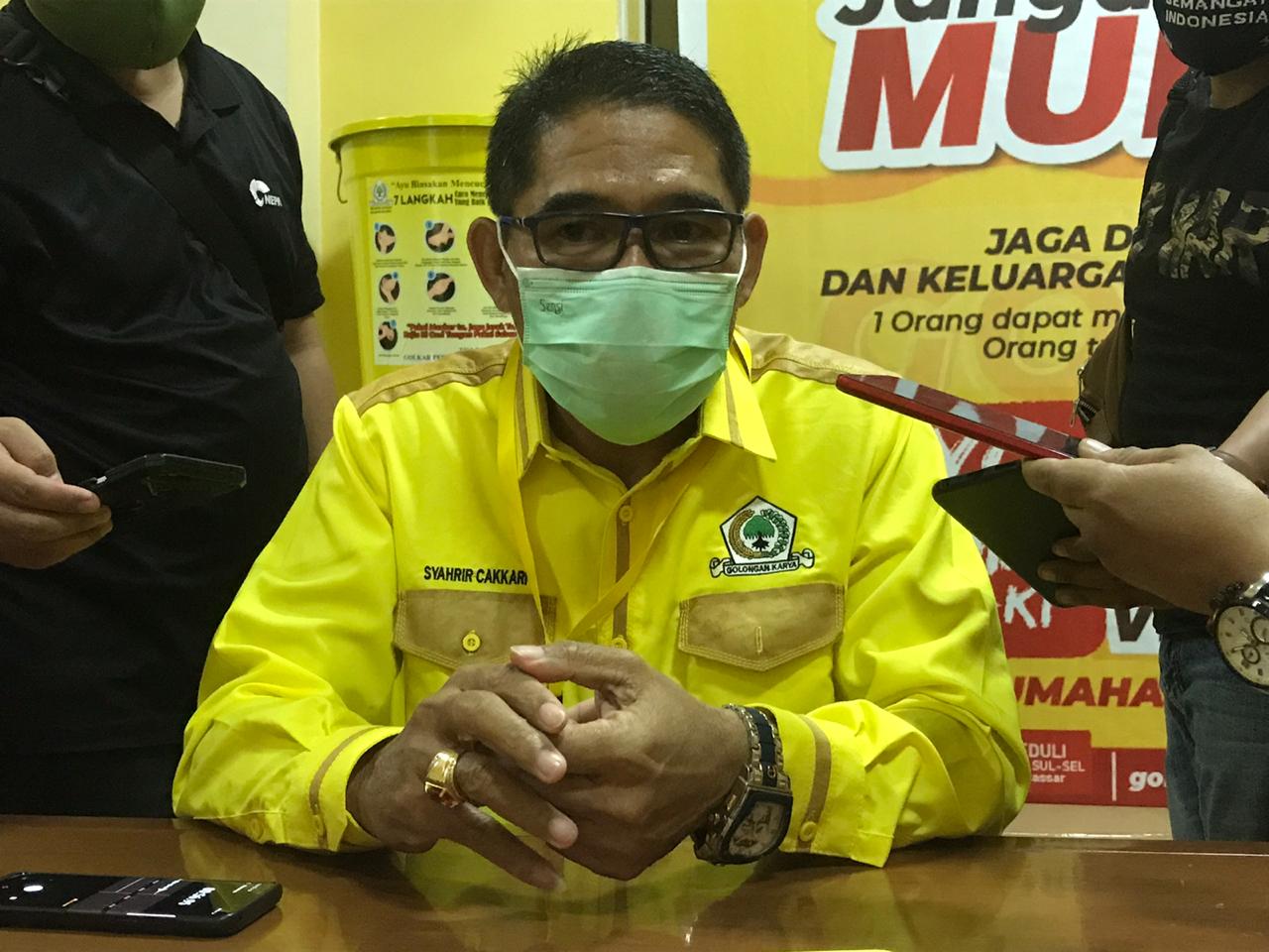 Wakil Ketua Bidang Hukum DPD I Partai Golkar Sulsel Syahrir Cakkari. (Manifesto)