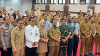 Pemerintah Provinsi Sulawesi Selatan menggelar rapat koordinasi bersama seluruh kepala daerah se-Sulsel dan Forkopimda Sulsel di Ruang Pola Kantor Gubernur, Senin (9/2/2026). (Ist)