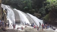 Wisata Air Terjun Bantimurung, Maros mulai dipadati pengunjung di masa pandemi Covid 19. (Ilustrasi Int)