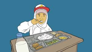Ilustrasi makan siang gratis. (Int)