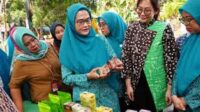 Pj Ketua TP PKK Sulsel Ninuk Triyanti Zudan resmikan Taman Herbal Makassar. (Ist)