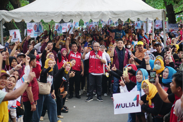Wakil Ketua DPRD Sulsel, Rahman Pina, kembali memimpin barisan dukungan untuk pasangan calon Wali Kota-Wakil Wali Kota Makassar, Munafri Arifuddin-Aliyah Mustika Ilham (MULIA). Foto: Istimewa
